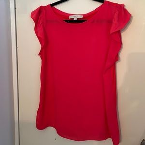 Loft petite large - cap sleeve draped short sleeve top